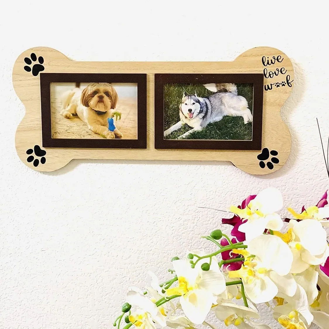 Bone-Shaped Pet Memorial Frame