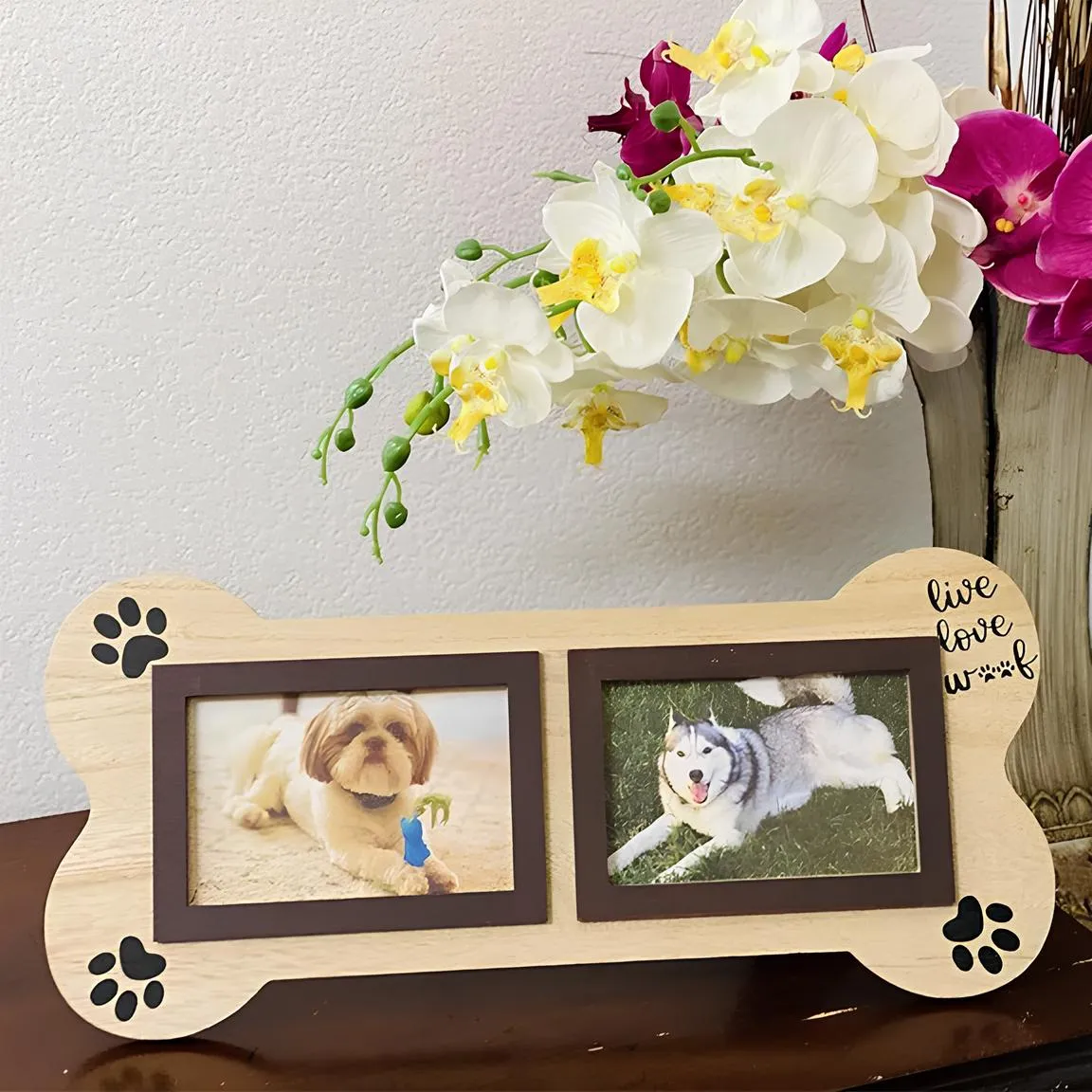 Bone-Shaped Pet Memorial Frame - Image 3