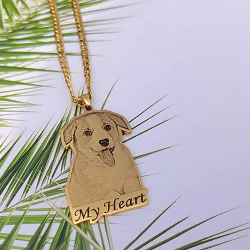 Custom Pet Portrait Necklace