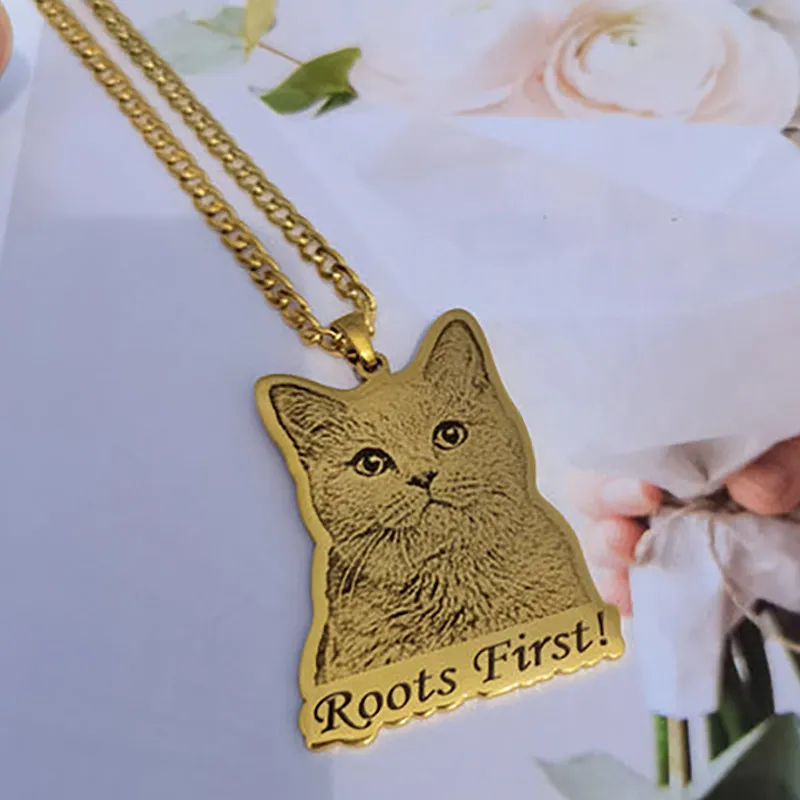 Custom Pet Portrait Necklace