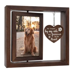 Dual-Sided Rotating Pet Memorial Frame