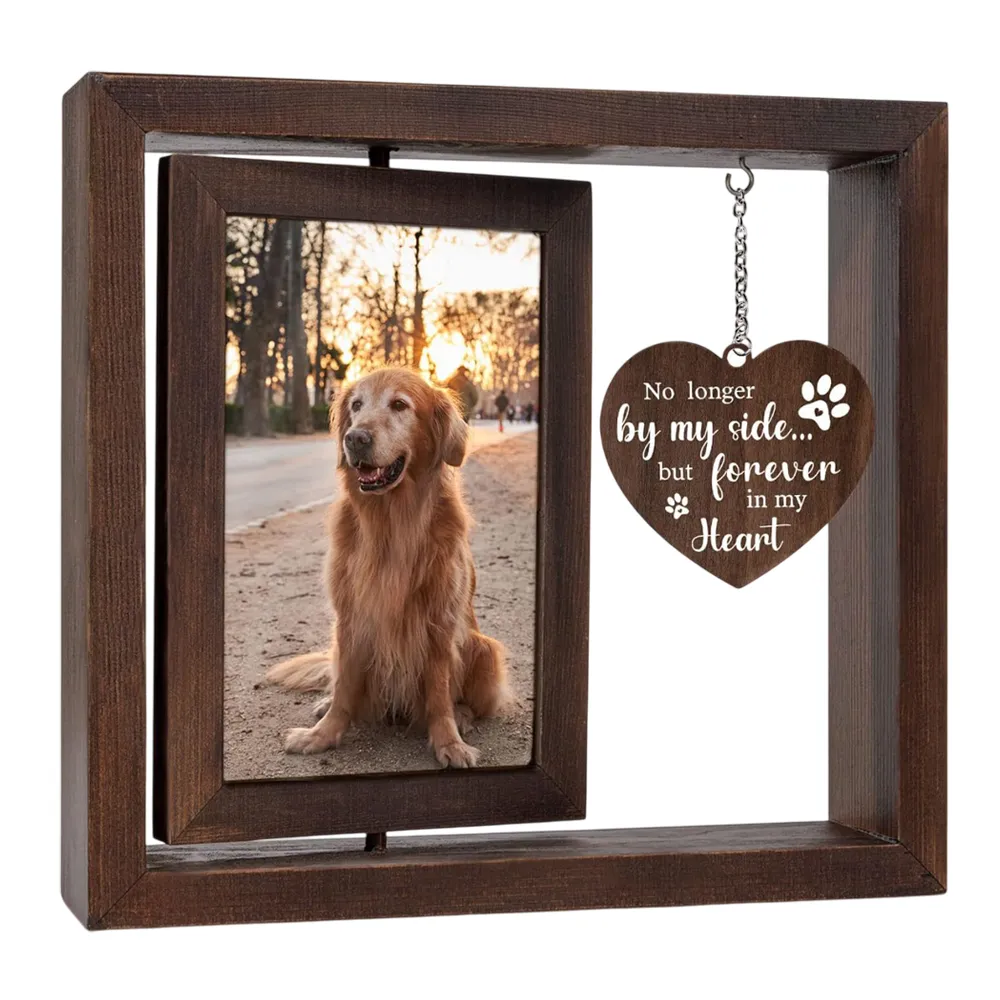 Dual-Sided Rotating Pet Memorial Frame